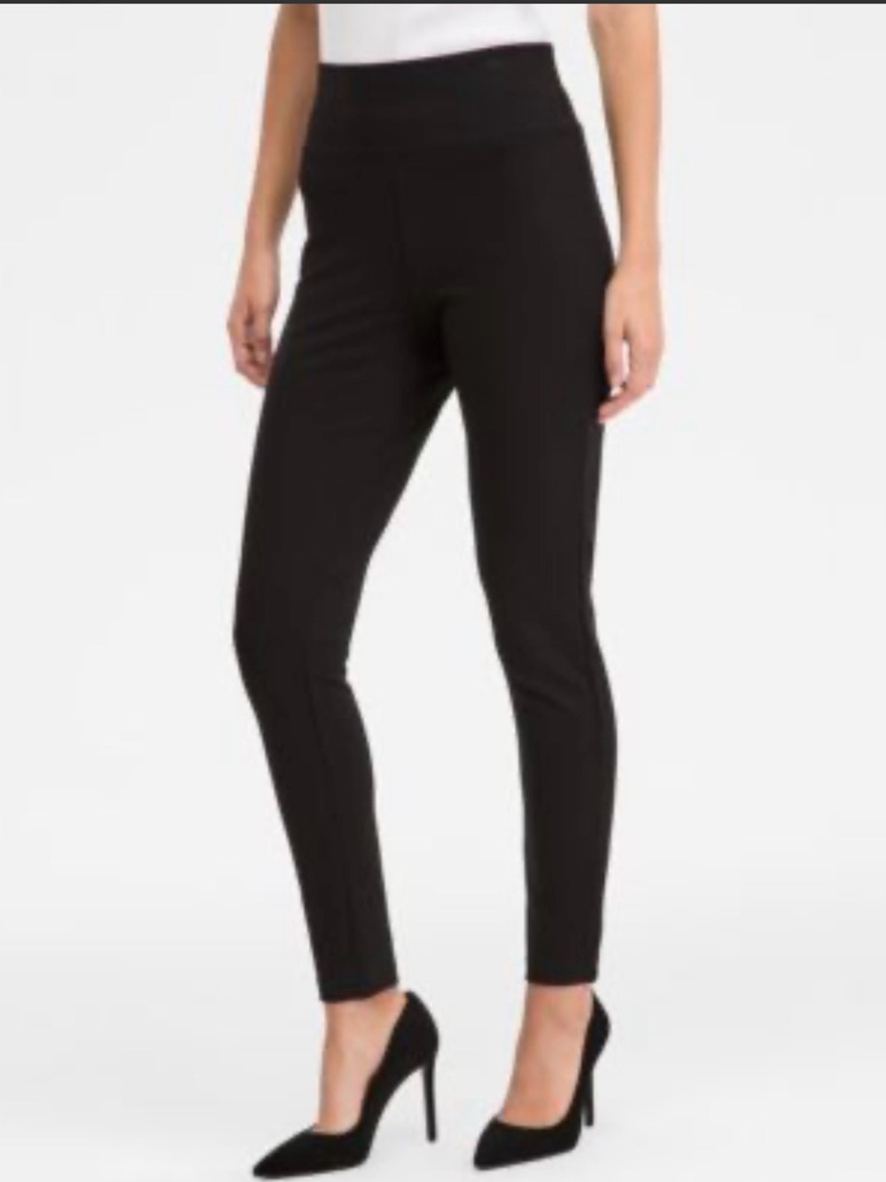 INC Women’s Black Pull-On Ponte Leggings